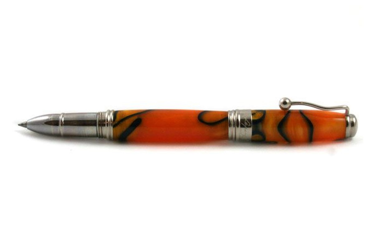 Lépine Indigo Orange Yellow with Blue Filet Rollerball